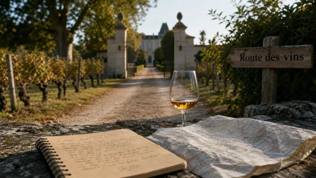 Bordeaux route des vins vers les vignobles du Médoc, Saint-Émilion et Sauternes
