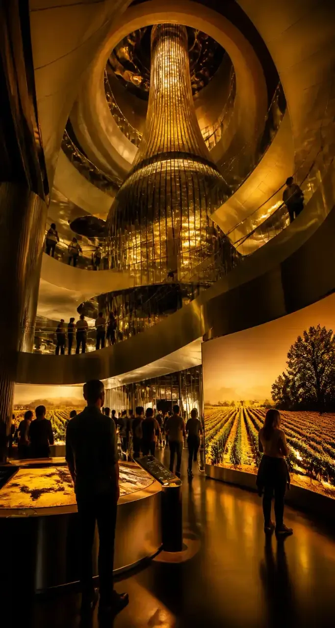 Intérieur et architecture de la Cité du Vin, Bordeaux