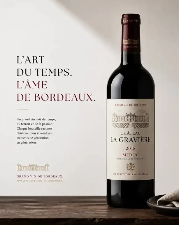 Bouteille de vin de Bordeaux pour illustrer le millésime vin bordeaux