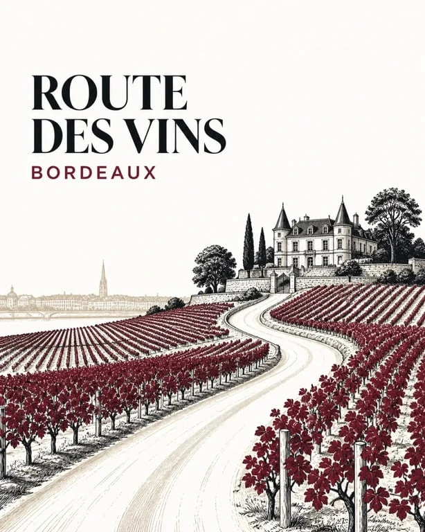 Bordeaux route des vins entre vignes et château au cœur du vignoble
