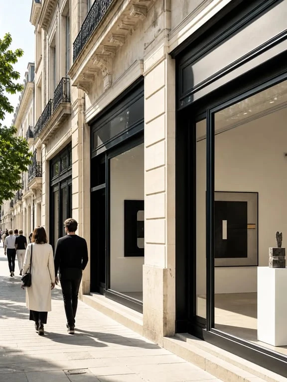 galerie d art bordeaux dans une rue des Chartrons propice à la promenade culturelle
