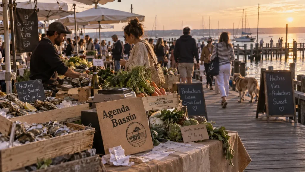 Agenda bassin Arcachon : marché aux huîtres et rendez-vous