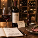 Bouteille bordeaux et vin rouge : accord au repas
