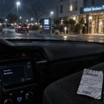 hotel bordeaux nord a10 : entrée et voiture devant l’hôtel