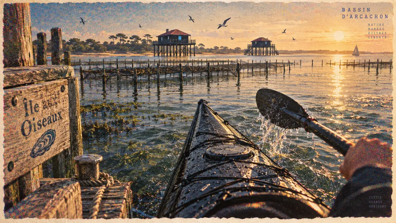 Kayak arcachon près de l’Île aux Oiseaux