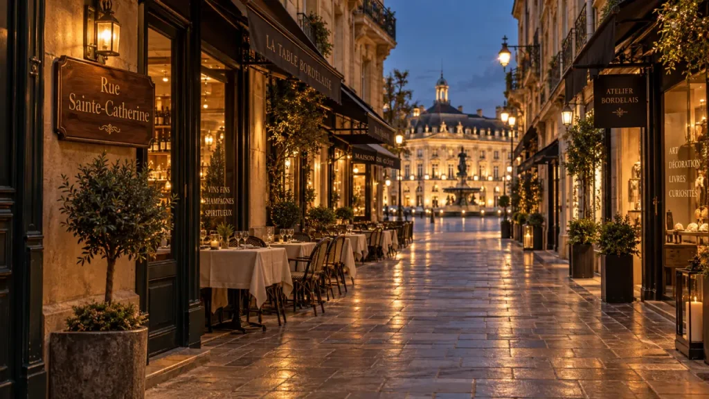 Rue piétonne à Bordeaux : 1 250 mètres de shopping, puis les rues qui changent tout