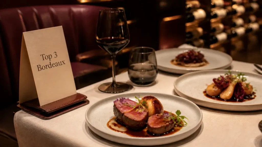 Top 3 des meilleurs restaurants gastronomiques à Bordeaux : table gastronomique
