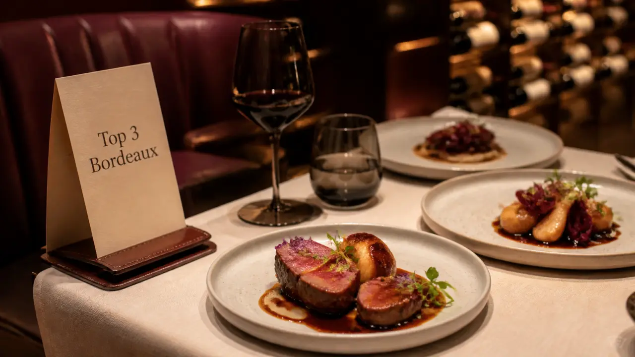 Top 3 des meilleurs restaurants gastronomiques à Bordeaux : table gastronomique