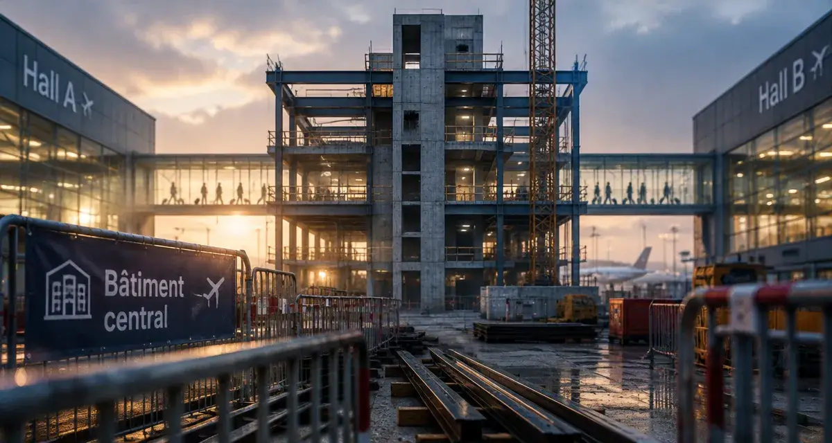 Aéroport de Bordeaux : le nouveau bâtiment central en travaux jusqu’en 2029