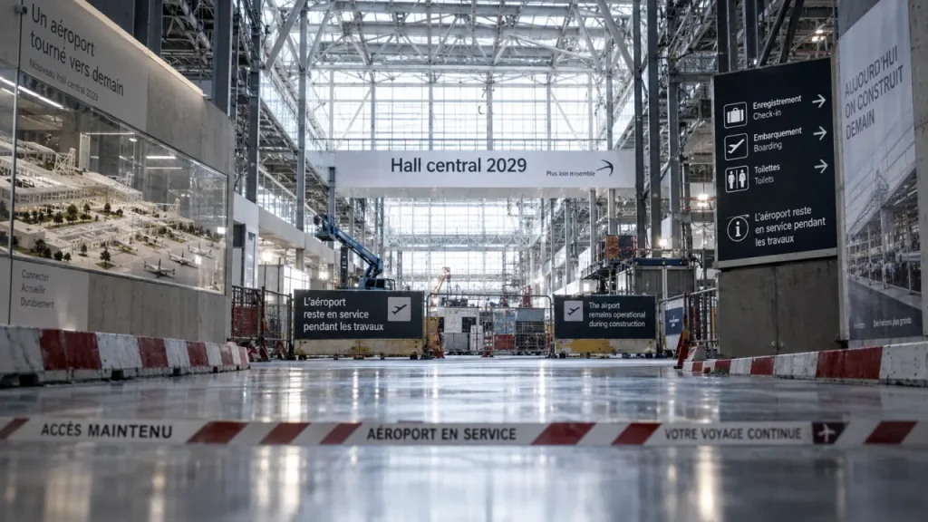 L’aéroport de Bordeaux prépare un hall central pour 2029