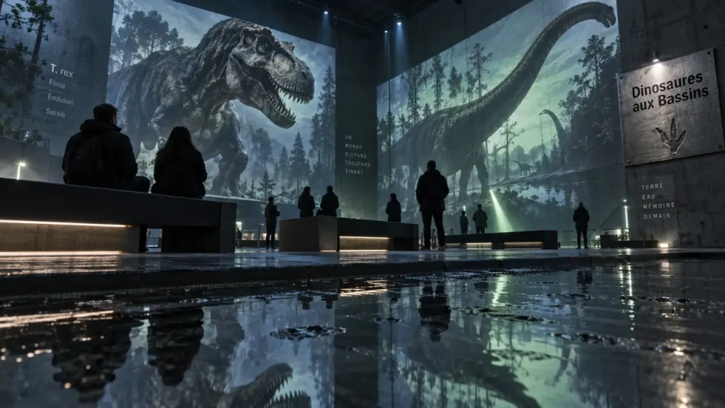 Dinosaures aux Bassins des Lumières : une immersion XXL à Bordeaux