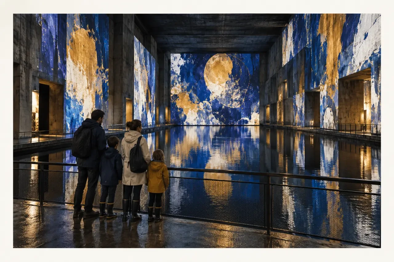 Visiter Bordeaux aux vacances de Pâques quand il pleut aux Bassins de Lumières