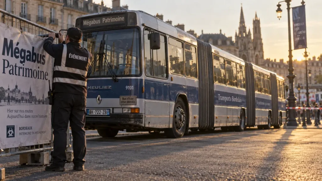 Le Mégabus, géant de la route, de retour dans le patrimoine bordelais