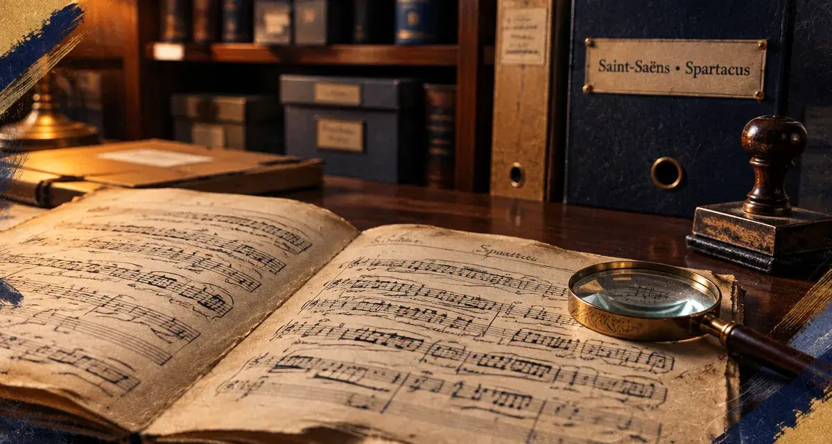 Une partition de Saint-Saëns authentifiée au conservatoire de Bordeaux