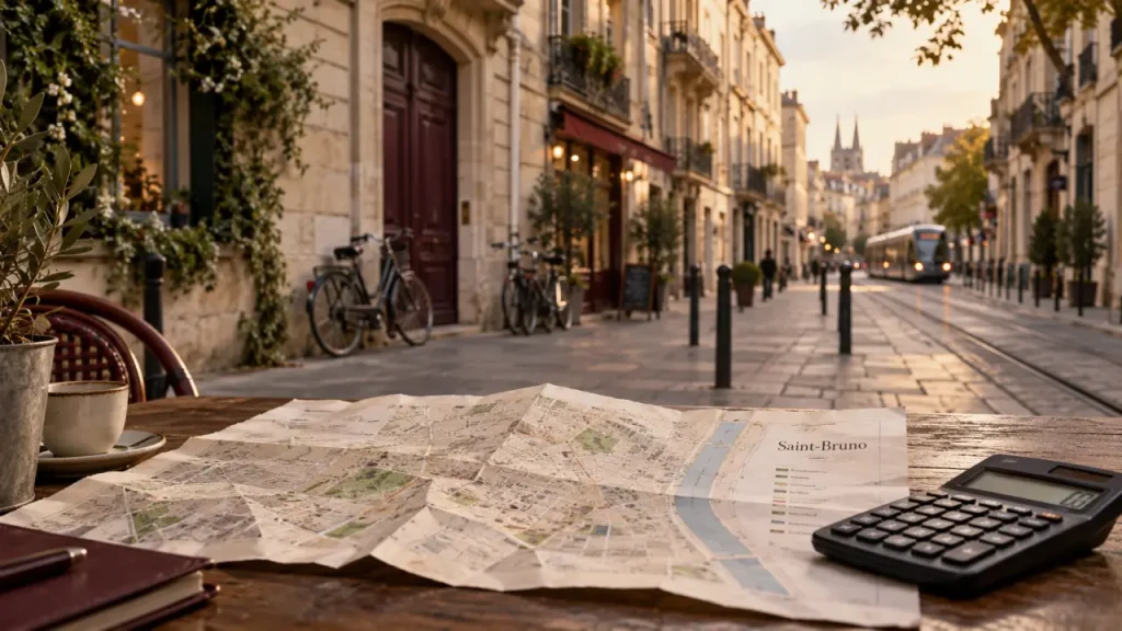 Saint-Bruno à Bordeaux offre une centralité pratique avec un esprit village